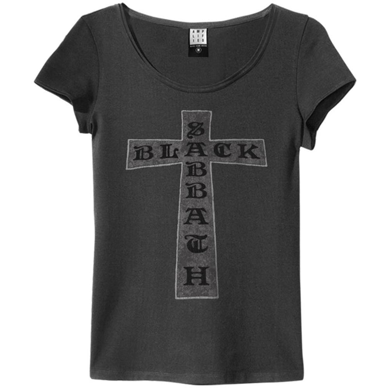BLACK SABBATH - Official Cross / Amplified (Brand) / T-Shirt / Women's