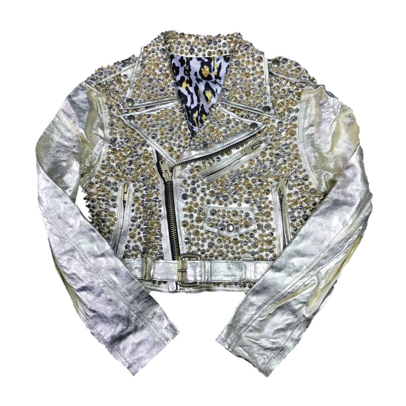LADY GAGA - Custom Vintage Leather Jacket / L.A. Roxx (Brand) / Outerwear / Women's