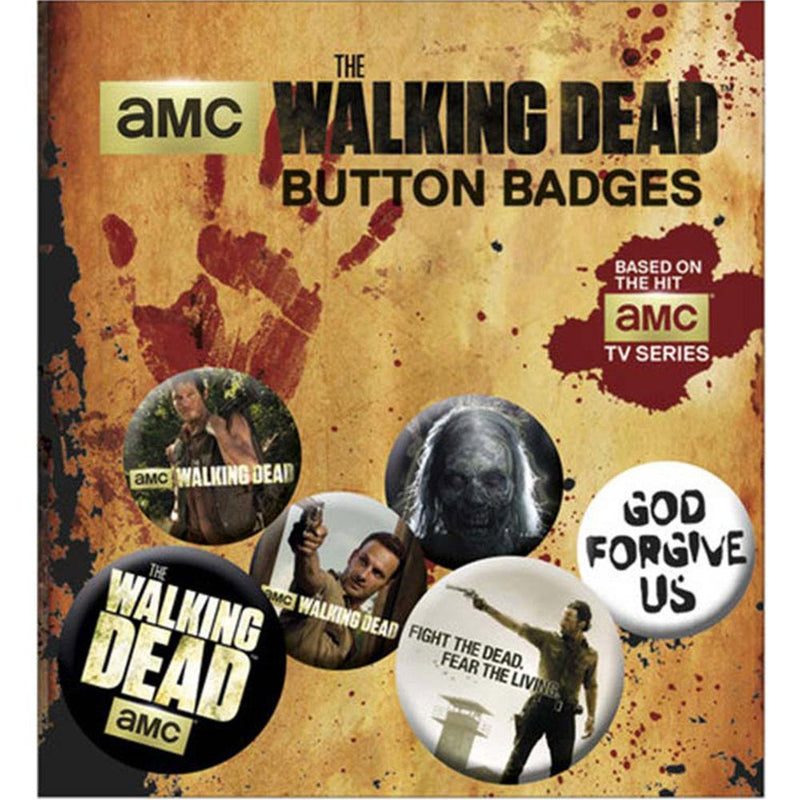 WALKING DEAD - Official Walking Dead 6 Pieces / Button Badge