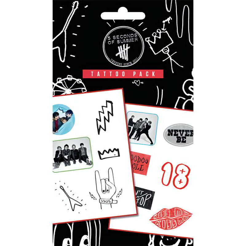 5 SECONDS OF SUMMER - Official Mix / Tattoo stickers