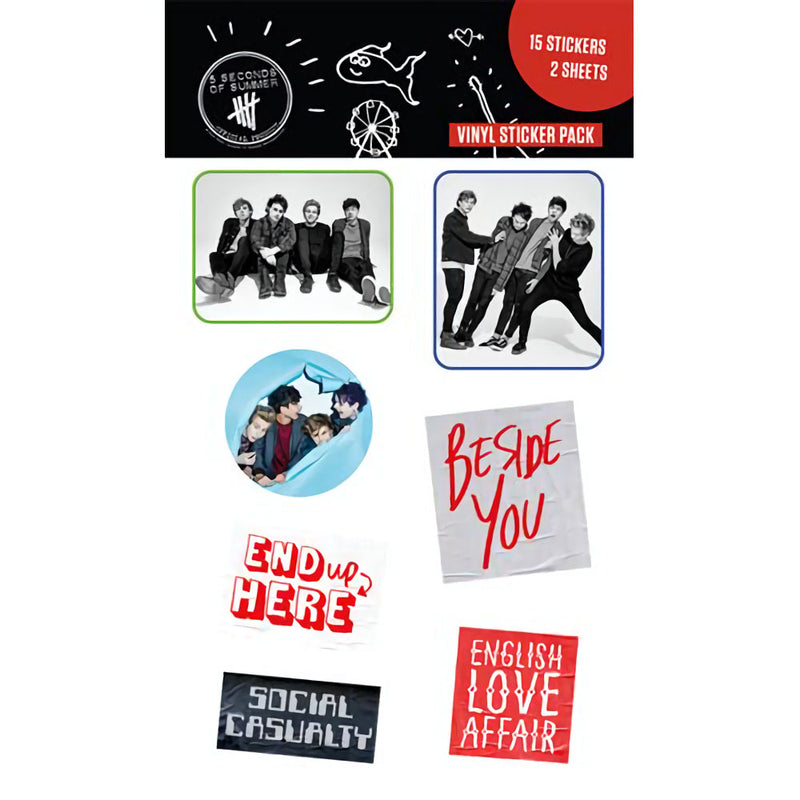 5 SECONDS OF SUMMER - Official Band / Sticker