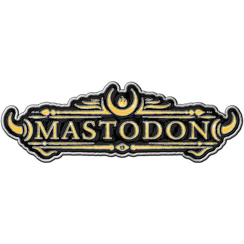 MASTODON - Official Logo / Metal Pin Badge / Button Badge