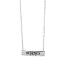 JUSTIN BIEBER - Official Belieber Logo Bar Necklace / Necklace
