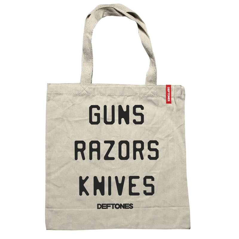 DEFTONES - Official Guns Razors Knives / Tote bag