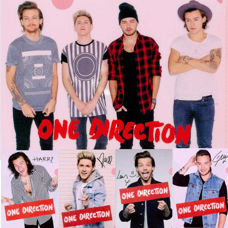 ONE DIRECTION - Official Clear File Set Of 5 Vol.2 / Binders & File Folders
