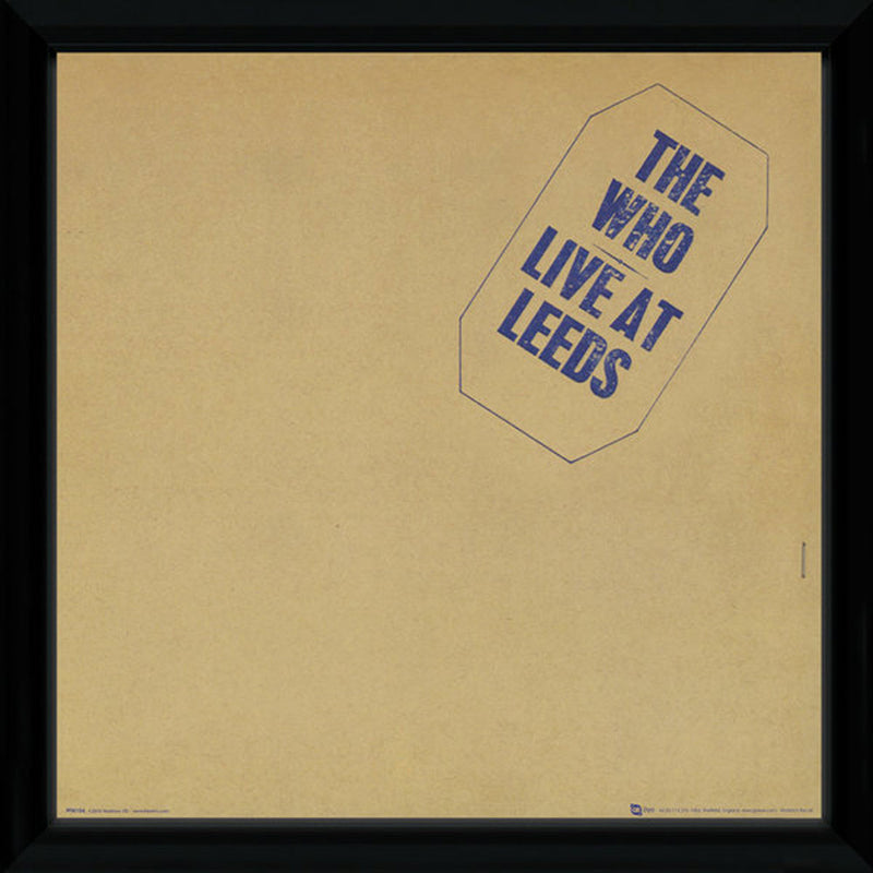 THE WHO - Official Leeds (Album Cover Framed Print) / Framed Print