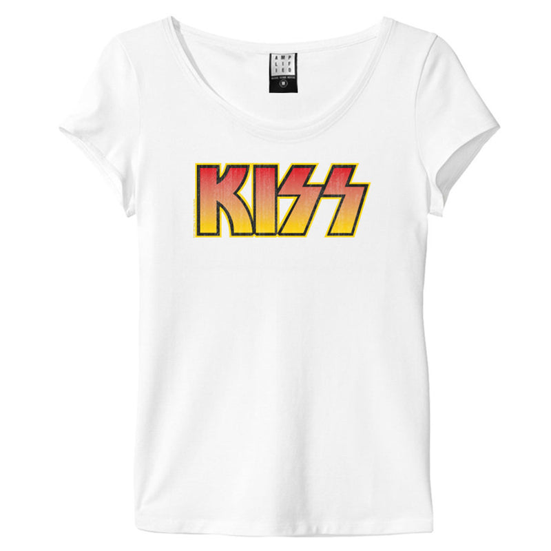 KISS - Official Classic Logo Distressed / Amplified (Brand) / T-Shirt / Women's