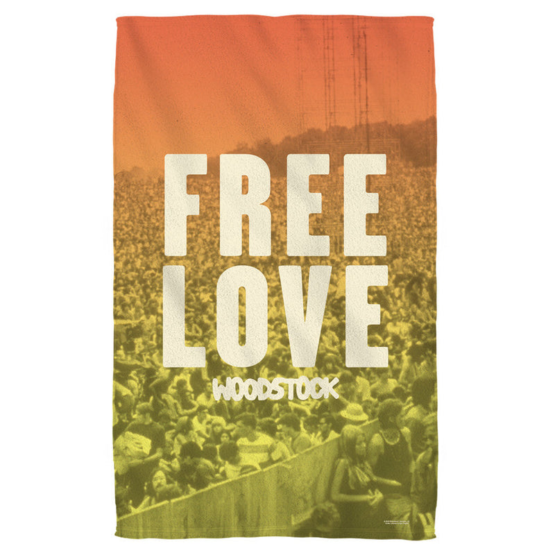 WOODSTOCK - Official Free Love Beach Towels / Towel