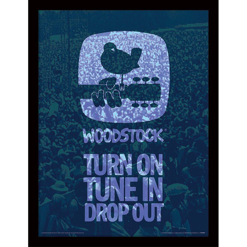 WOODSTOCK - Official Drop Out / Framed Print