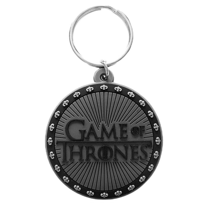 GAME OF THRONES - Official Logo / Rubber Keeling / keychain