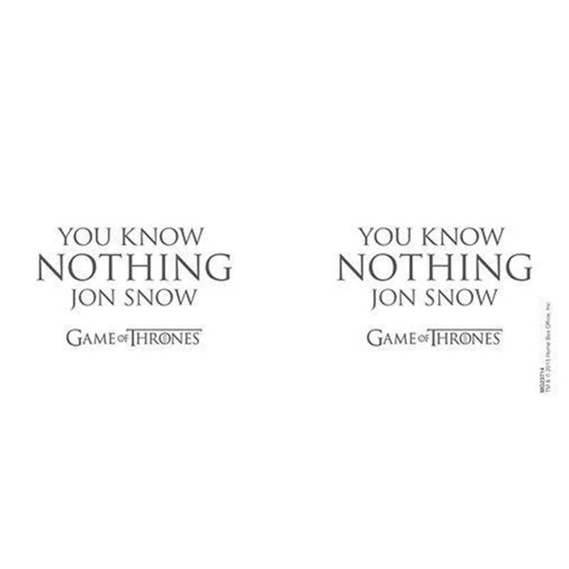 GAME OF THRONES - Official You Know Nothing Jon Snow / Mug