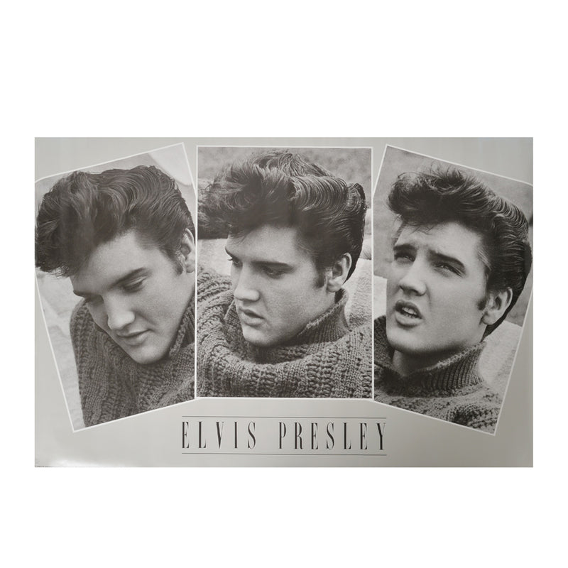 ELVIS PRESLEY - Official Three Face / Poster