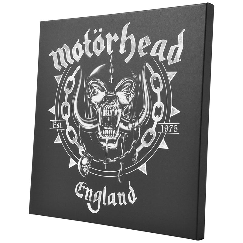 MOTORHEAD - Official England / Canvas Print Wooden Frame (40 × 40 × 2.5Cm) / Framed Print