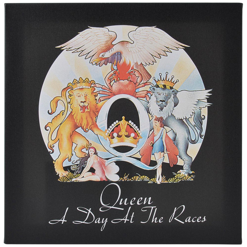 QUEEN - Official A Day At The Races / Canvas Print Wooden Frame (40 × 40 × 3.8Cm) / Framed Print