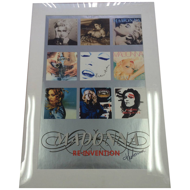 MADONNA - Autograph Re Invention Poster / Collectable