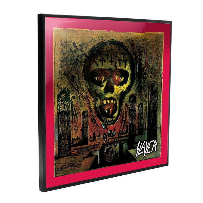SLAYER - Official Seasons In The Abyss Crystal Clear Picture / Resin-Coated Surface Processing / Framed Print