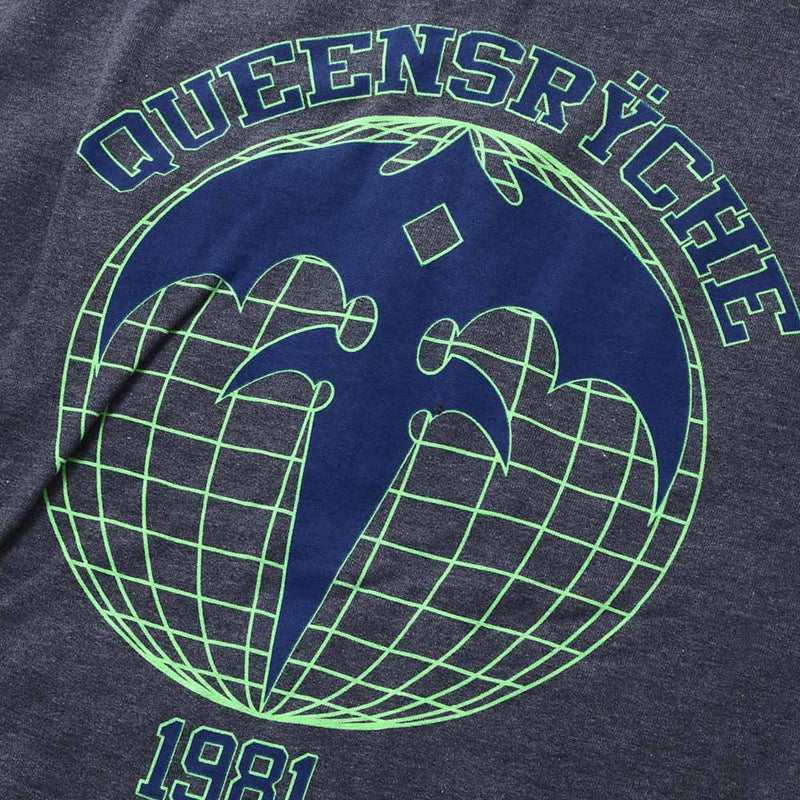 QUEENSRYCHE - Official Athletic Globe Hoodie W / Lined Hood / Zip / Hoodie & Sweatshirt / Men's