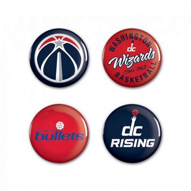 WASHINGTON WIZARDS（NBA） - Official Button 4 Pack / Button Badge