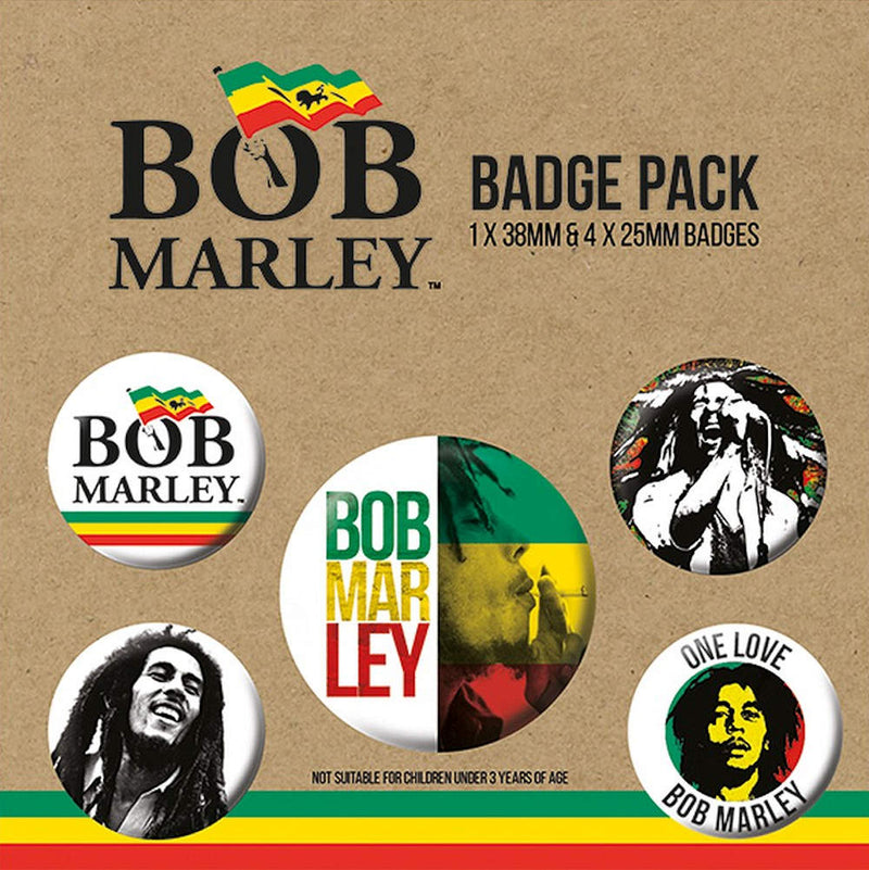 BOB MARLEY - Official Bob Marley / Button Badge