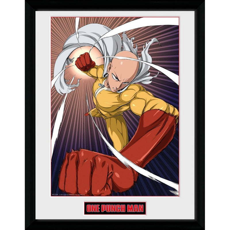 ONE PUNCH MAN - Official Speed Punch / Framed Print