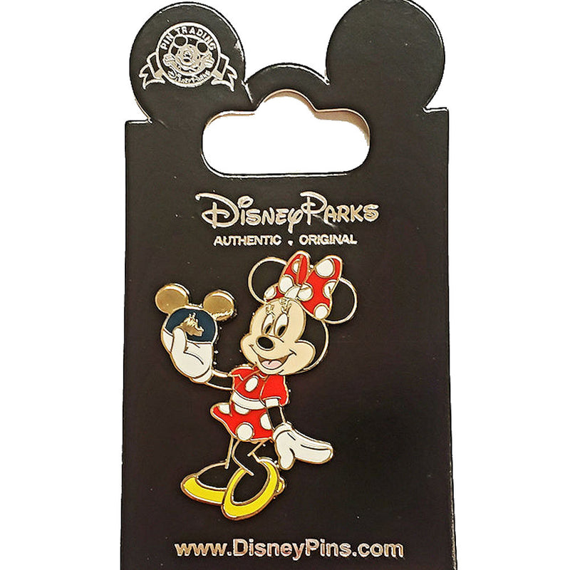 MINNIE MOUSE - Official Mic Hat On Hand / Pin Badge / Button Badge