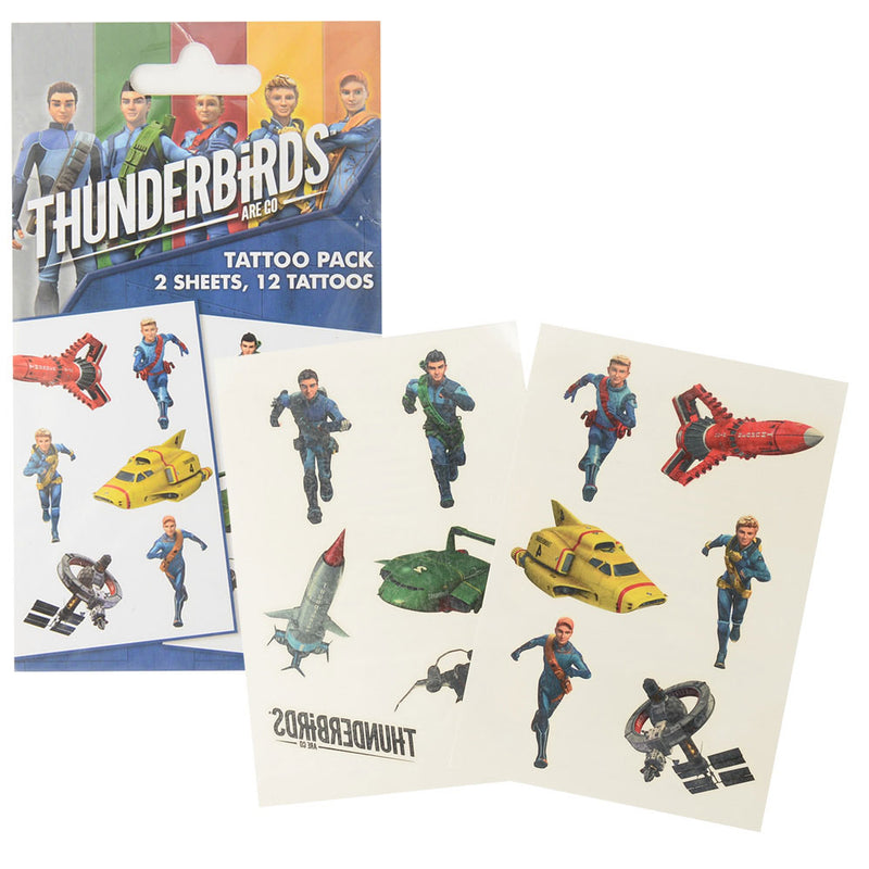 THUNDERBIRDS ARE GO - Official Mix Tattoo Pack / Tattoo stickers