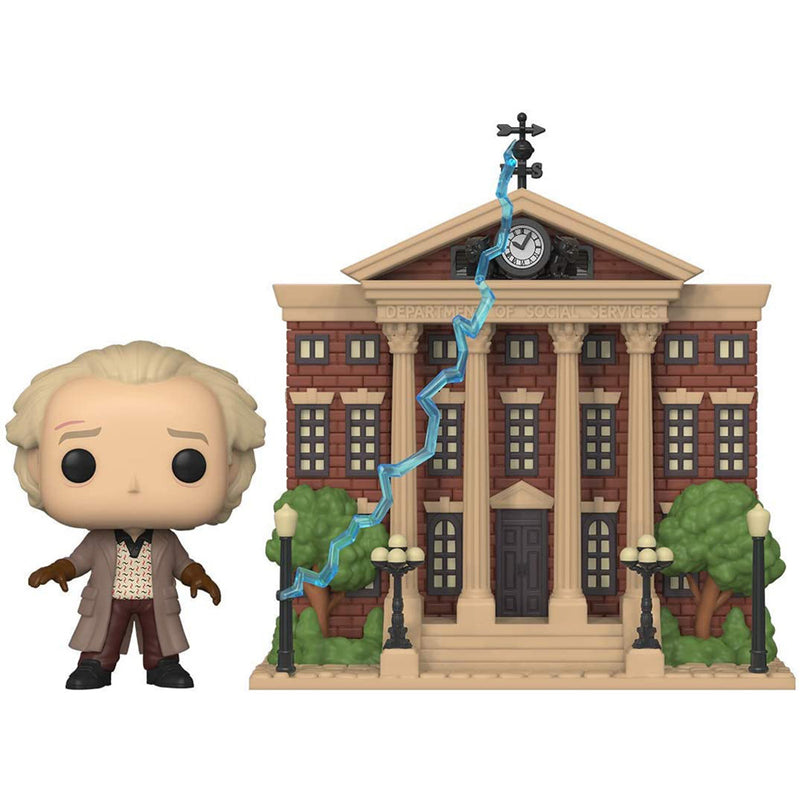 BACK TO THE FUTURE - Official Doc With Clock Tower / Figure
