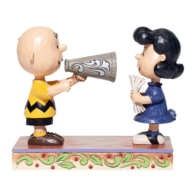 PEANUTS - Official Charlie Brown And Lucy Director / Jim Shore / Figure
