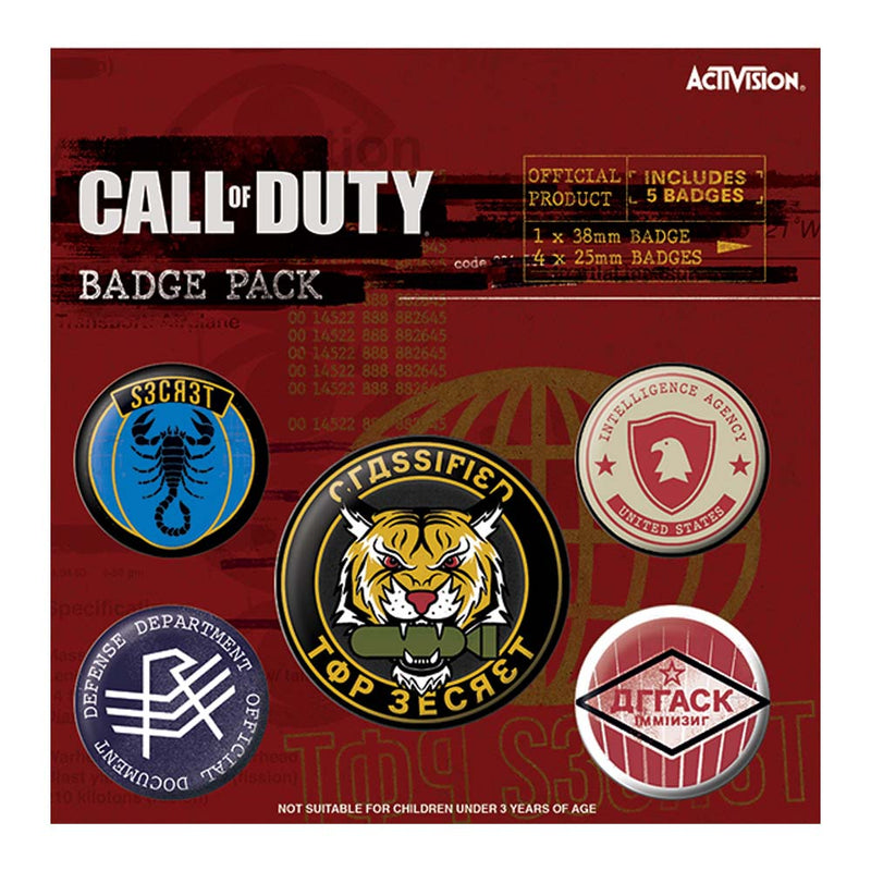 CALL OF DUTY - Official Black Ops Cold War / Top Secret / Button Badge