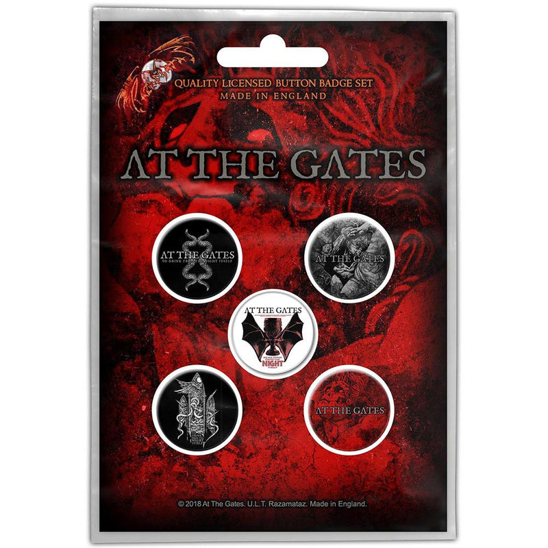AT THE GATES - Official To Drink From The Night Itself / Button Badge