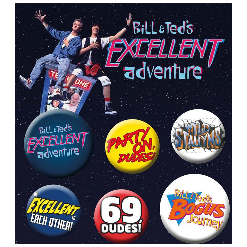 BILL & TED - Official Mix / Button Badge