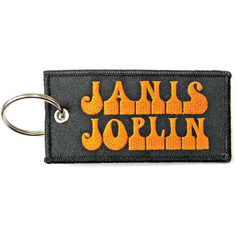 JANIS JOPLIN - Official Logo / Double-Side Patch / keychain