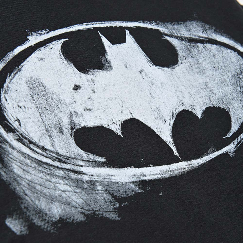 BATMAN - Official Mono Distressed Logo / Hoodie & Sweatshirt / Men's