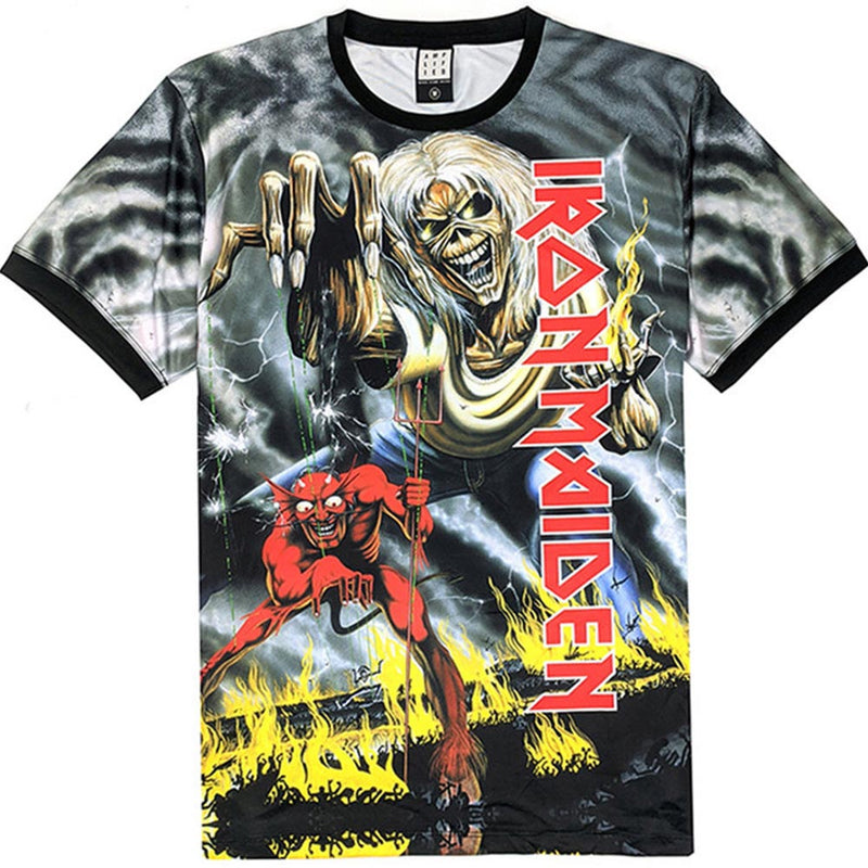 IRON MAIDEN - Official Number Of The Beast / Back Print Yes / Amplified (Brand) / T-Shirt / Men's