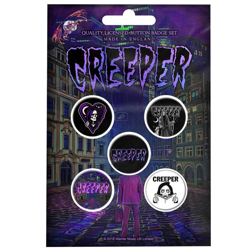 CREEPER - Official Eternity In Your Arms / Badge Set Of 5 / Button Badge