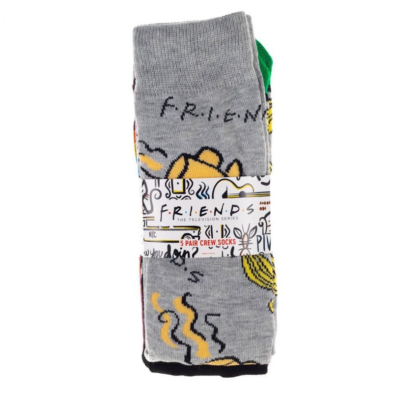 FRIENDS - Official 5 Pair / 5 Feet Set / Socks / Men's