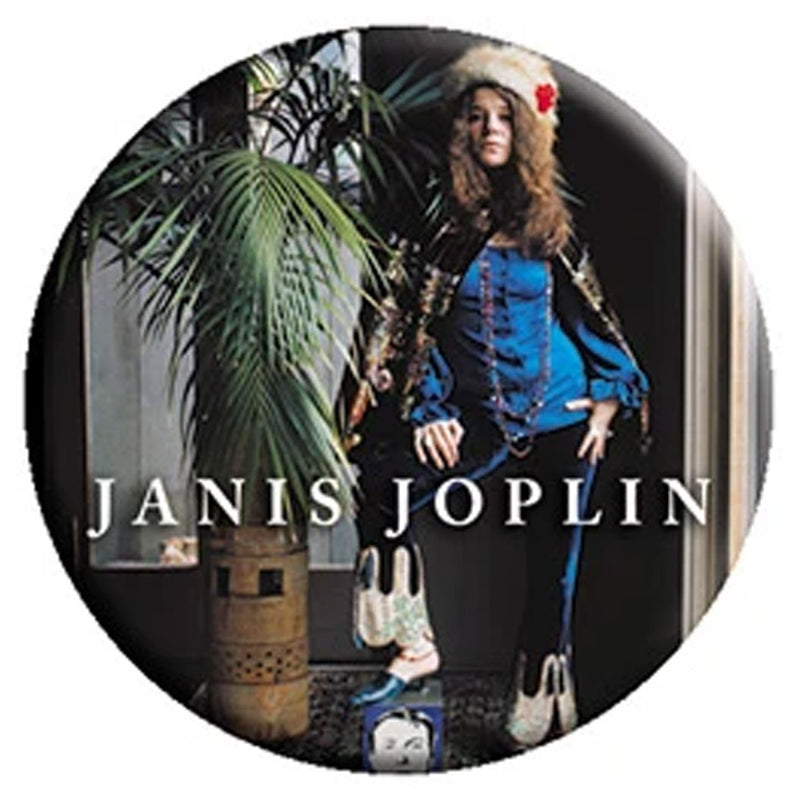 JANIS JOPLIN - Official Palm / Button Badge