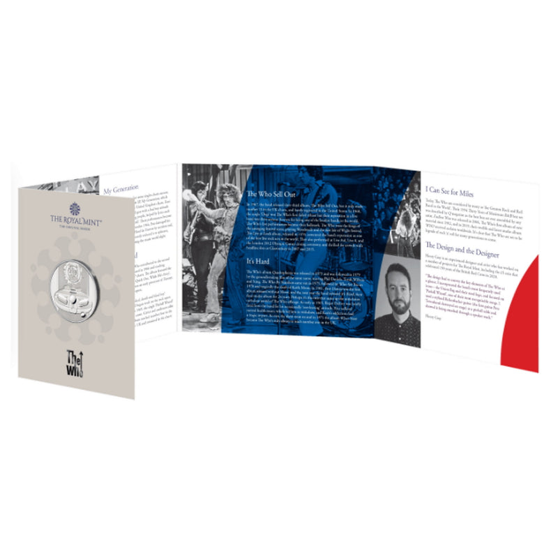 THE WHO - Official 2021 Uk £ 5 Brilliant Uncirculated Coin / Coin