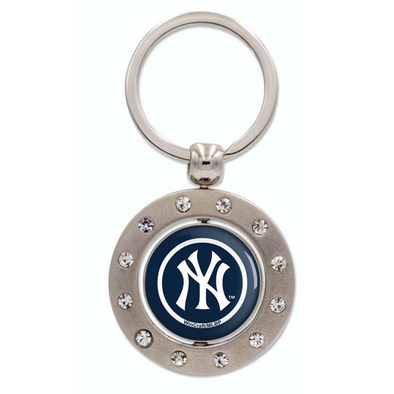 NEW YORK YANKEES（MLB） - Official Keychain W / Bling Spinner / keychain