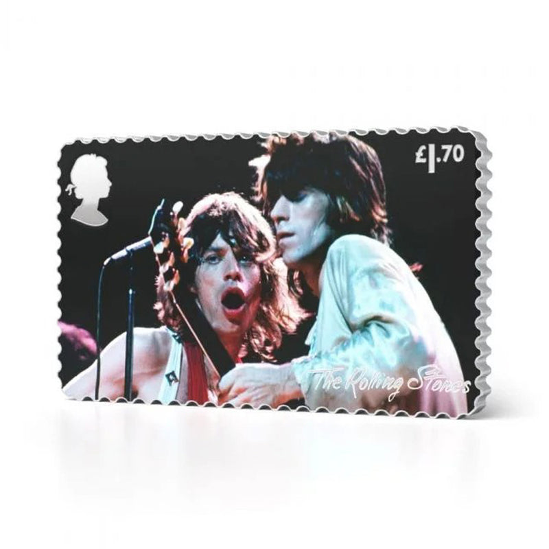 ROLLING STONES - Official Silver Stamp Ingot / Limited To 1962 Pieces Worldwide / Stamps & Letters