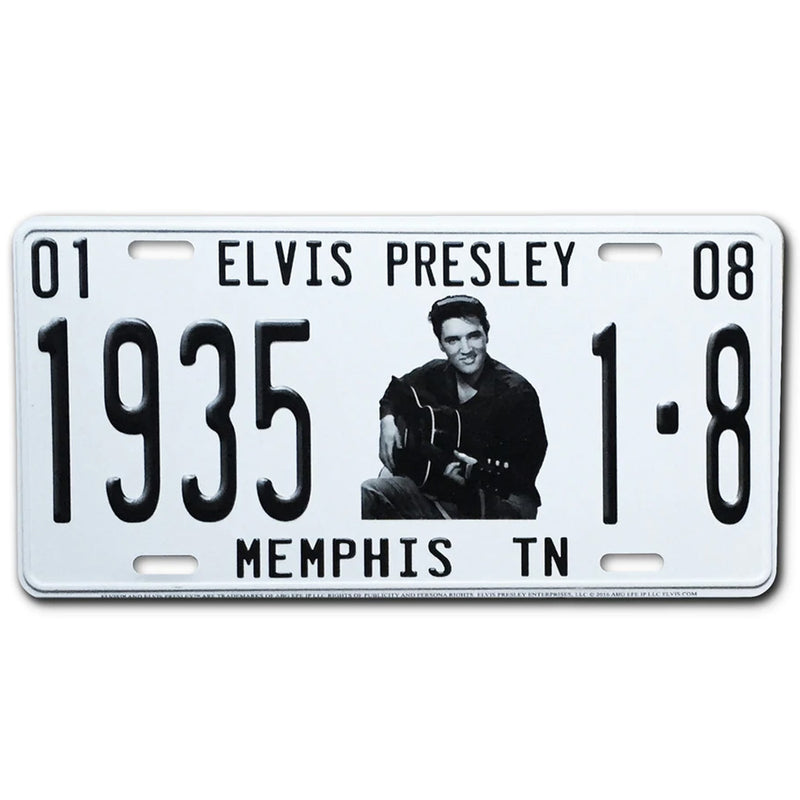 ELVIS PRESLEY - Official Elvis 1935 License Plate / Interior Figurine