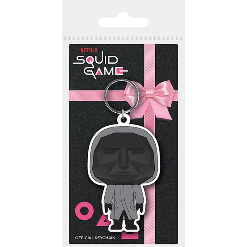 SQUID GAME - Official Mask Man / Rubber Key Ring / keychain