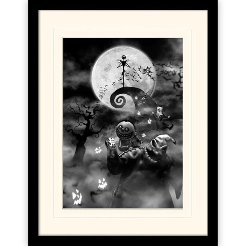 NIGHTMARE BEFORE CHRISTMAS - Official Oogie Boogie Trouble / Mounted And Framed / Framed Print