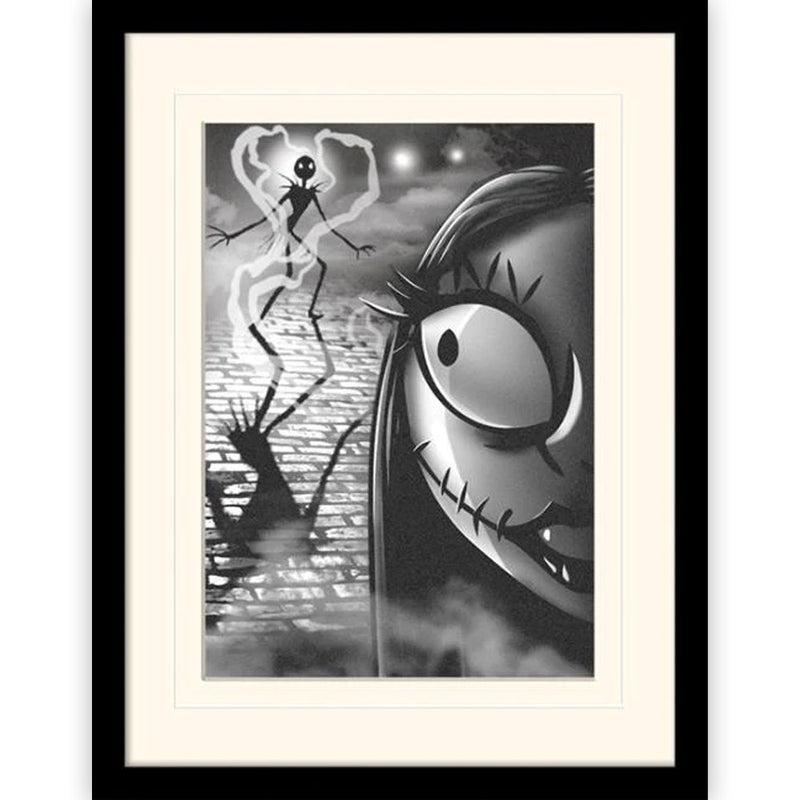 NIGHTMARE BEFORE CHRISTMAS - Official Misfit Love Is Eternal / Mounted And Framed / Framed Print