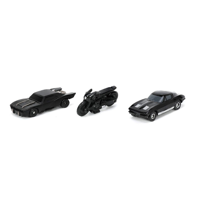BATMAN - Official Nano Hollywood Rides Vehicle 3-Pack / Figure