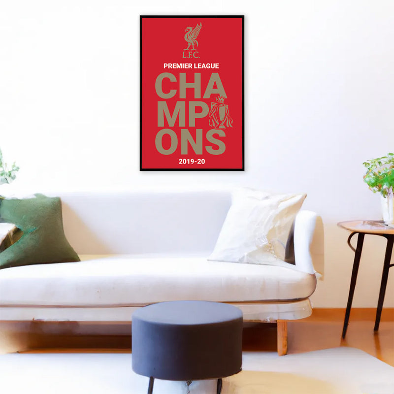 LIVERPOOL FC - Official Champions 2019/20 Logo / Poster