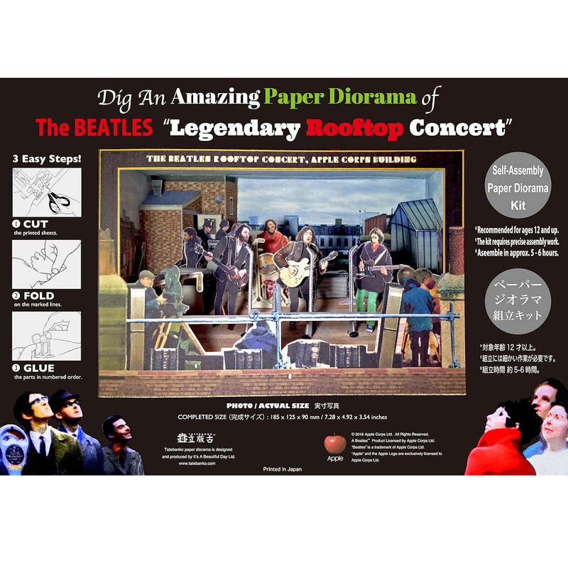 THE BEATLES - Official Legendary Rooftop Concert / Tatebanko Paper Diorama / Goods