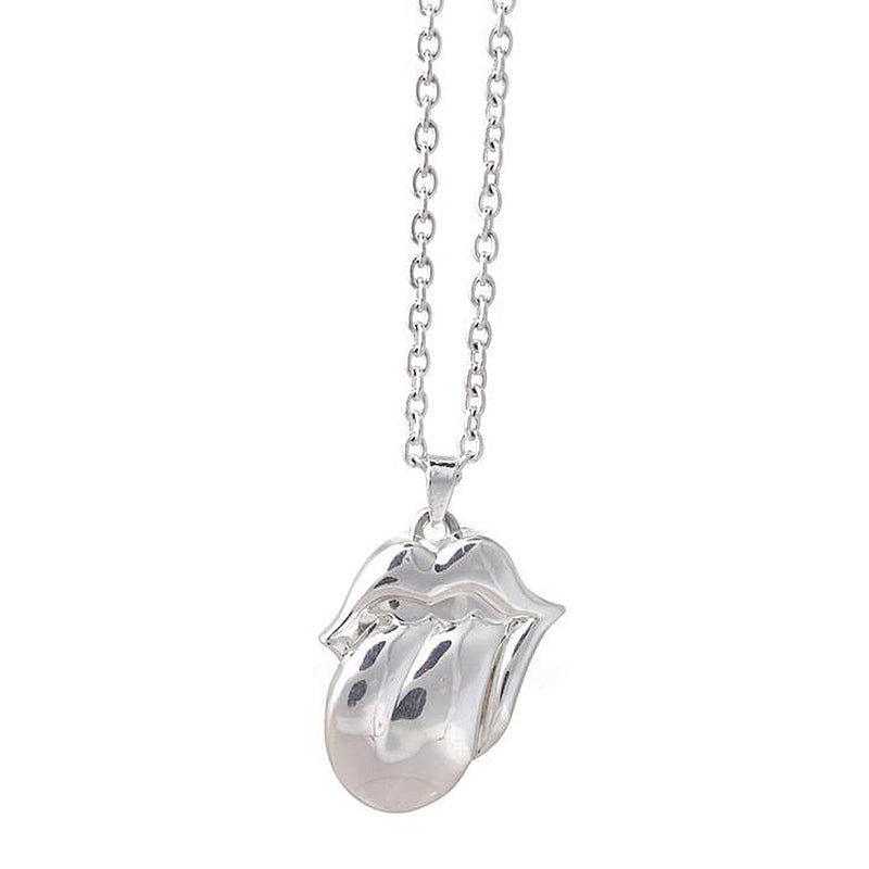 ROLLING STONES - Official Silver Tongue Necklace / Necklace