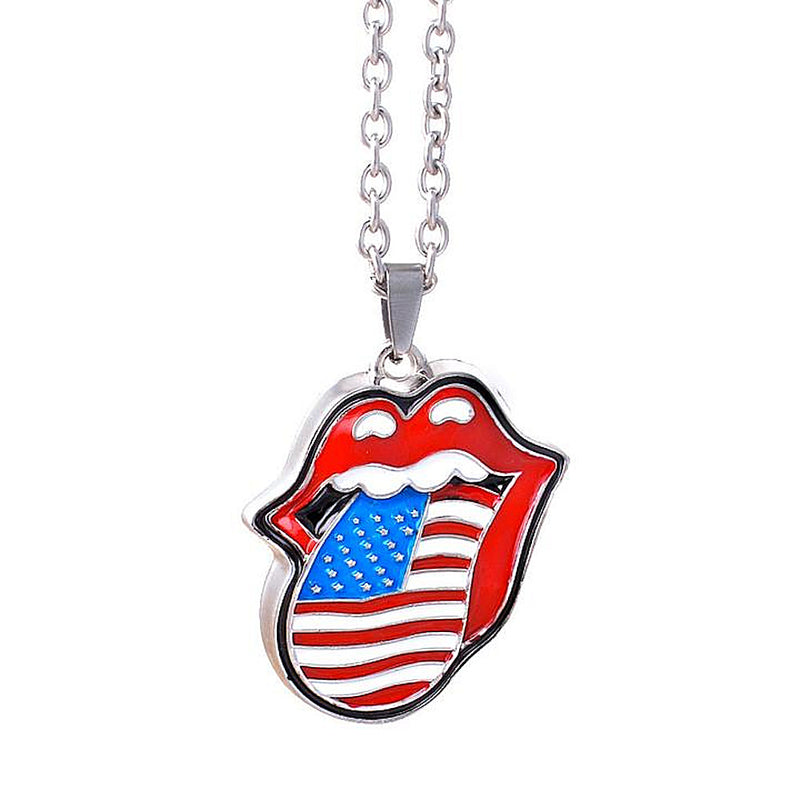 ROLLING STONES - Official Usa Tongue Necklace / Necklace