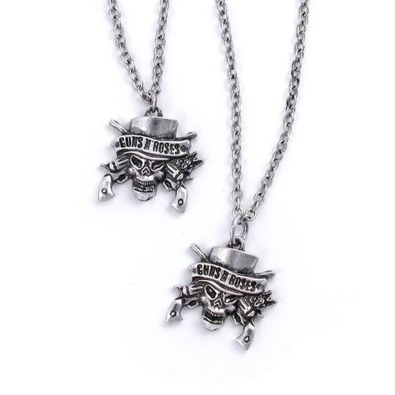GUNS N ROSES - Official Skull Necklace And Bracelet Set / Necklace